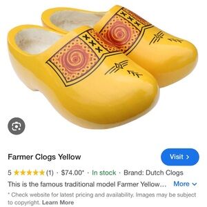 Dutch wooden clog/farmers shoes.